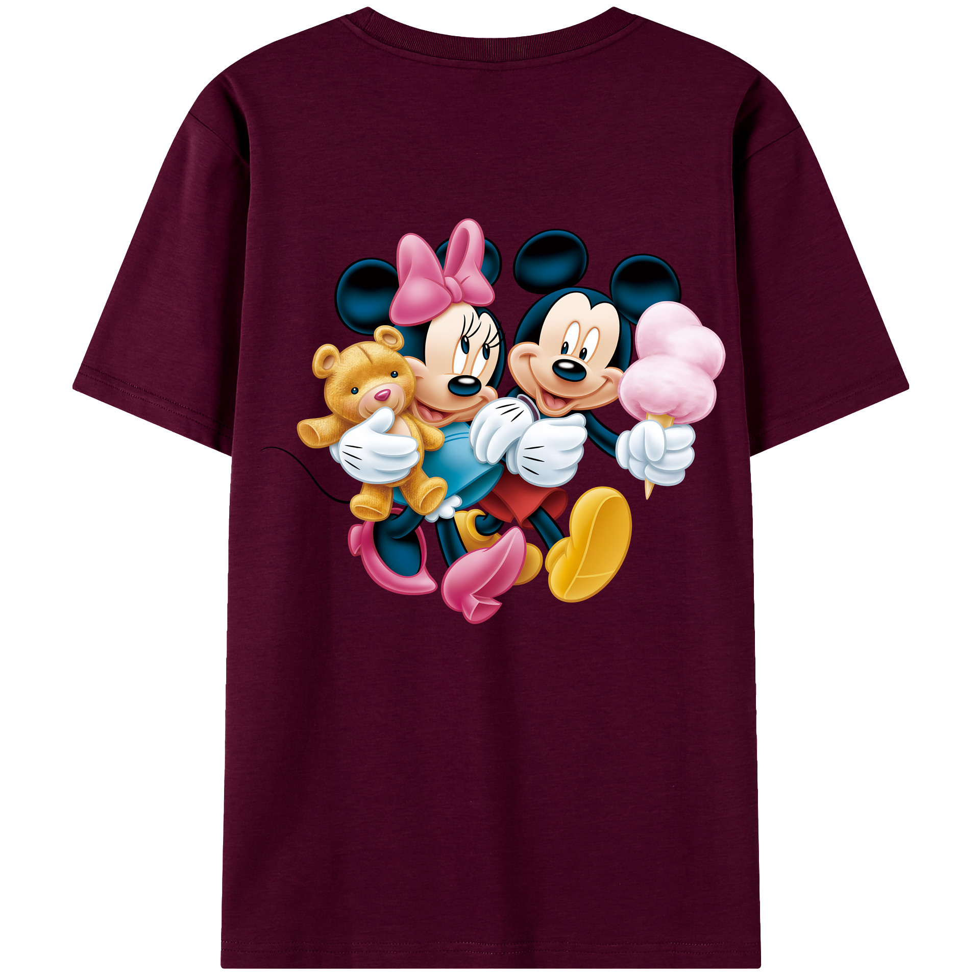 （画像用） ミッキーマウス Mickey Mouse レディース半袖Tシャツ(バックプリント)